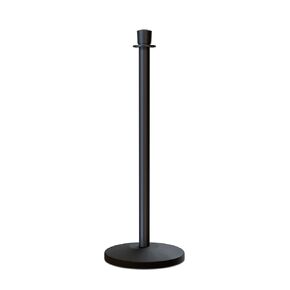 Montour Line Cline Post and Rope Stanchion Set - Black with Sloped Base and Crown Top - Includes (2) Posts in Kuwait