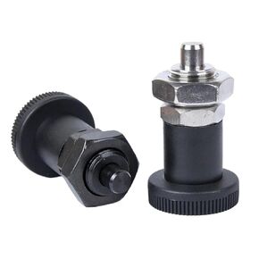 VCN216 Plastic Index Bolts Taper Tips Locking Pins Self-Locking/Return-Type Indexing Plungers with Nuts 1Pcs(VCN216-BNK,M12) in Kuwait