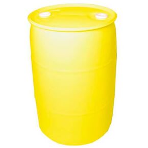 Yellow 55 Gallon Drum Closed Head Transport Drum HDPE Unlined 870lb Load Capacity in Kuwait