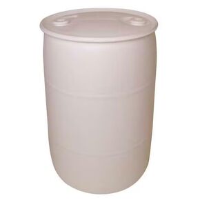 White 55 Gallon Drum Closed Head Transport Drum HDPE Unlined 870lb Load Capacity in Kuwait