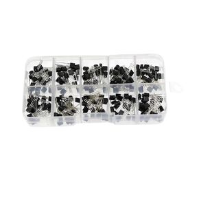 BC337 BC327 2N2222 2N2907 2N3904 2N3906 S8050 S8550 A1015 C1815 Transistor Assortment Kit 10value= 200PCS,Transistors + Box Pack in Kuwait