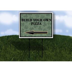 اصنع البيتزا الخاصة بك، أسهم يوم القديس باتريك الأيرلندية البرسيم الداكن، سهام اتجاهية على شكل حرف A مزدوجة الجوانب مقاس 23 × 23 بوصة. in Kuwait