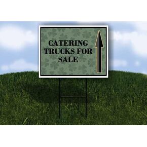 شاحنات تقديم الطعام للبيع يوم القديس باتريك الأيرلندي البرسيم الداكن سهام على شكل حرف A من جانب واحد مقاس 23 × 23 بوصة. in Kuwait