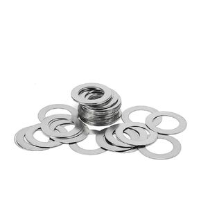 Washers,Flat Washer, Washers 20pcs/lot Sliver Washer Stainless Steel Flat Thin Gasket M3 M4 M5 M6 M8 M10 M12 M14 Adjusting Shim Plain Rings 0.1mm .2mm .3mm Fastener(Thickness 0.2mm,M12x20) in Kuwait