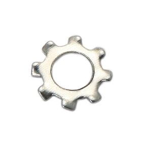 Washers,Flat Washer, Lock washers 100Pcs External Toothed Serrated Washer Shakeproof Star Gasket, M2.5 to M6 65Mn Washers(M3) in Kuwait