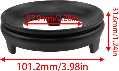2 قطعة حامل عرض بيض النعام 10 سم/3.94 بوصة صينية عرض كرة كريستال مناسبة لكرات كريستال بيض النعام وما إلى ذلك، قاعدة عرض ديكور المنزل in Kuwait