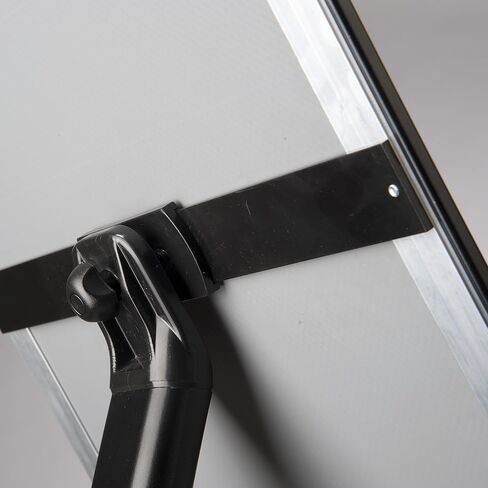 M&T Displays Curved Menu Board, 11x17 inches Black Pedestal Sign Holder Floor Standing Aluminum Front Loading Easy Open Poster Message Advertisement Holder for Restaurant Cafe Hotel (3-Pack) in Saudi Arabia