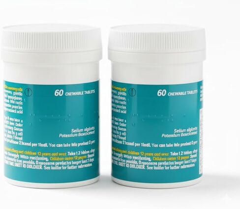 أقراص GAV Advance Mint القابلة للمضغ 60 عبوة من حمض النعناع والارتجاع وحرقة المعدة - 2 عبوة in Kuwait