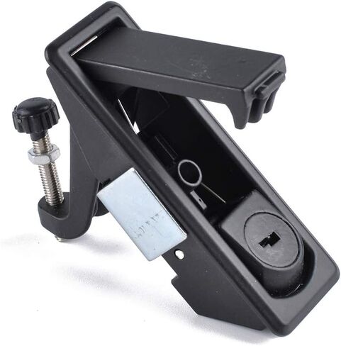 قفل مزلاج ضغط فضي عالمي من Cnsodo15 مع رافعة مرتفعة قابلة للتعديل تعمل يدويًا، رافعة دافق لخزانات صندوق أدوات مقطورة RV البحرية وحقائب المزالج in Kuwait