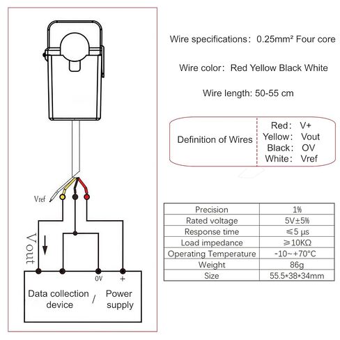 HSTS016L مستشعر القاعة 100A Hall Switch مستشعر التيار المستمر الحالي 100A / 2.5 ± 0.625V / + 5V مجسات التيار المغلق المفتوح للكشف عن المعدات الكهربائية in Kuwait