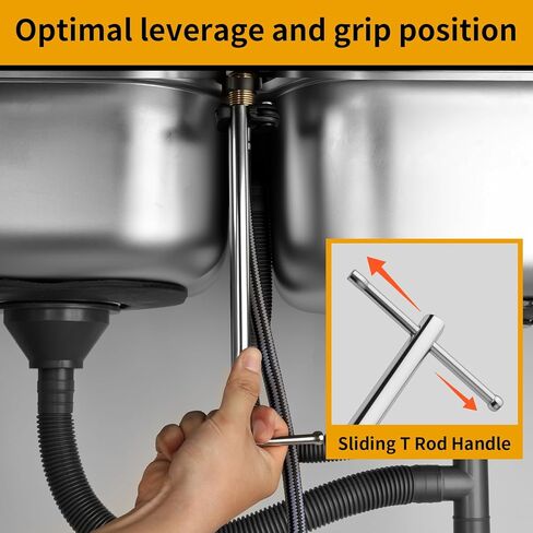 GRENPRO 11" Basin Wrench, Sink Wrench Faucet Tool for Tight Spaces, Adjustable Tap Nut Plumbing Spanner for Professional Plumber, Capacity of 3/8" to 1-1/4" Faucet Wrenches for Undermount Sink in Kuwait