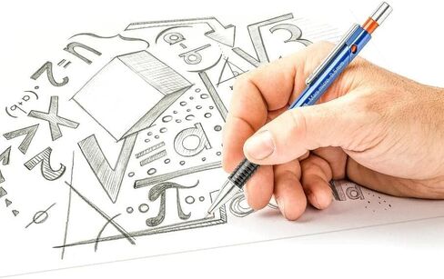 قلم رصاص ميكانيكي قابل للسحب دقيق للغاية من Staedtler Mars للكتابة والرسم والصياغة الهندسية، رصاص 0.5 مم، 775 05 in Saudi Arabia