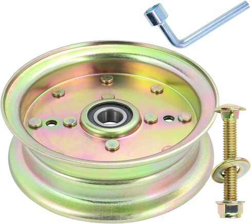 189993 Idler Pulley Craftsman Replaces 193195 Pulley, 175080 Pulley, 184058 Pulley, 532193195, 532175080, 532181775, 532184058, 532189993 Pulley for Husqvarna YTH2148, GTH2548 Decks in Kuwait