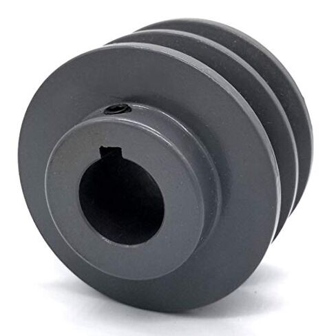 Double V-Groove Cast Iron Drive Pulley 3'' Diameter, 1" Bore in Saudi Arabia
