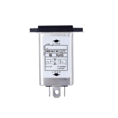 CW2B-3A/6A/10A-T(001) Single Insurance Power Filter Anti-Interference 220V pin Socket Fuse Purification Power Supply(CW2B-10A-T 001) in Kuwait