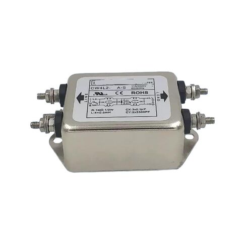 CW4L2-3A/6A/10A/20A-S مرشح طاقة مؤازر أحادي الطور 220 فولت تيار متردد مزدوج المرحلة (برغي CW4L2-6A -S) in Saudi Arabia