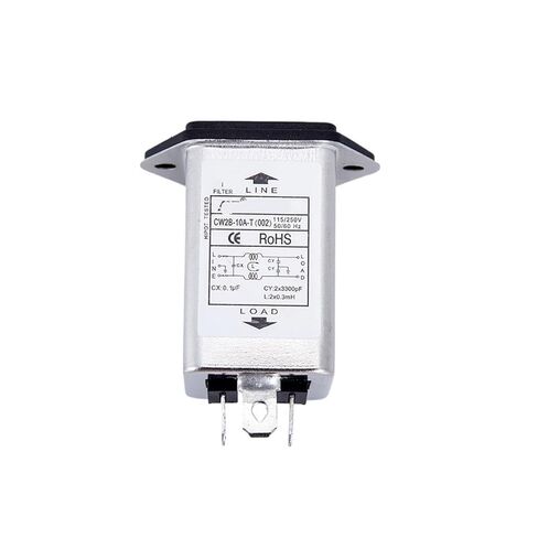 CW2B-3A/6A/10A-T(002) Double Fuse Power Filter Anti-Interference 220V pin Socket Fuse Purification Power Supply(CW2B-10A-T 002) in Kuwait