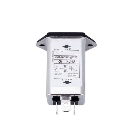 CW2B-3A/6A/10A-T(002) Double Fuse Power Filter Anti-Interference 220V pin Socket Fuse Purification Power Supply(CW2B-10A-T 002) in Saudi Arabia