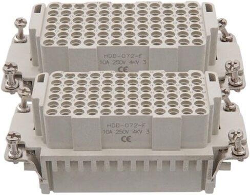 موصل مستطيل للخدمة الشاقة HDC HDD 24 42 72 دبوس 16A قابس أنثى ذكر خط علوي (HDD-144-F) in Kuwait