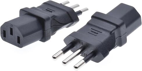 Adapter to C13 plug, L-shaped, 3-pin, 10A, 250V, adapter in Saudi Arabia