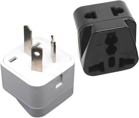 محول قابس الطاقة مقبس اثنين في واحد (WDI-16 أسود) in Kuwait