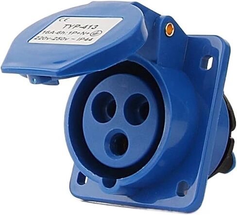 صناعي 3P 4-Pole 5-Pin ذكر/أنثى 16A 32A مقبس لوحة مثبت على الحائط 220 فولت 380 فولت (4P 32A-C) in Kuwait