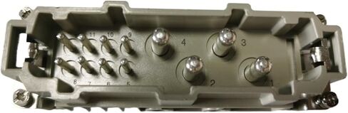 موصل مستطيل للخدمة الشاقة HDC HK-004/8-M قابس ذكر in Kuwait