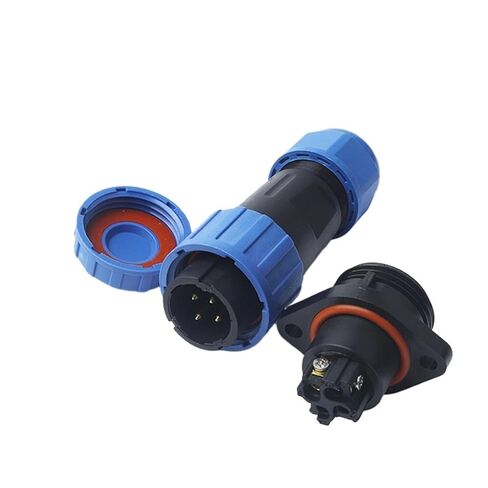 SP16 LP16 Screws Flange IP68 Waterproof Connectors Male Female No Welding 2/3/4 Pin Household/Industrial(LP16-2F) in Saudi Arabia