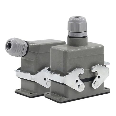 1PCS HDC-HE-010 Rectangular Heavy Duty Connector 10 pins Socket Industrial Waterproof Wire 16A 500V(Top line) in Saudi Arabia