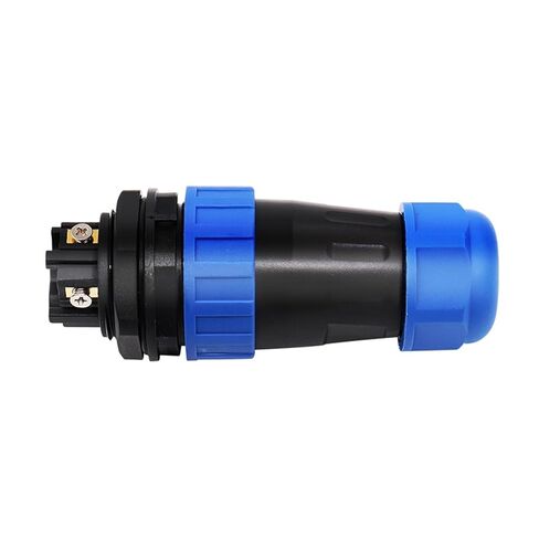 Waterproof LD28-2/3/4 PIN Male & Female Socket Panel Mount No-Welding Screw Crimp Wire Cable Connector(Docking,2P) in Saudi Arabia