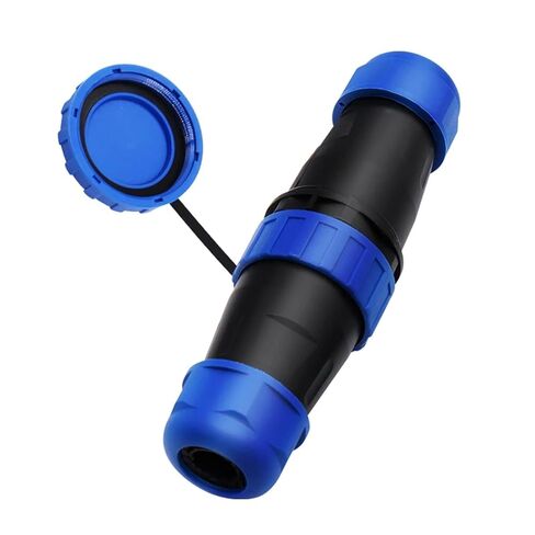 Waterproof IP68 LD20-2/3/4/5/6/7 Pin No-Welding Screw Crimp Wire Cable Connector Male and Female Socket(Back Nut,2P) in Saudi Arabia