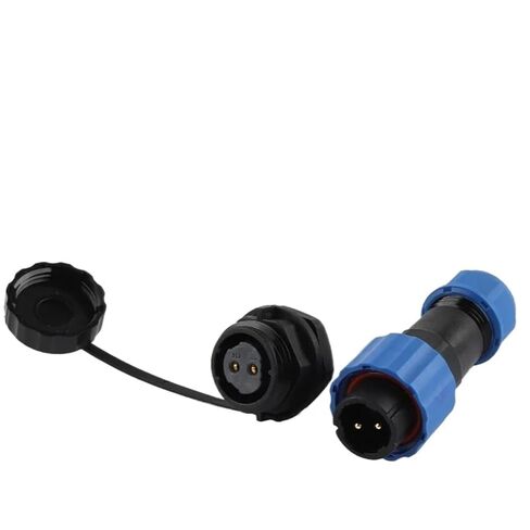 1Set SP16 IP68 Waterproof Connector 2/3/4/5/6/7/8/9 Pin PlugMale & Female Socket Panel Mount Wire Cable(SP16-2L) in Saudi Arabia