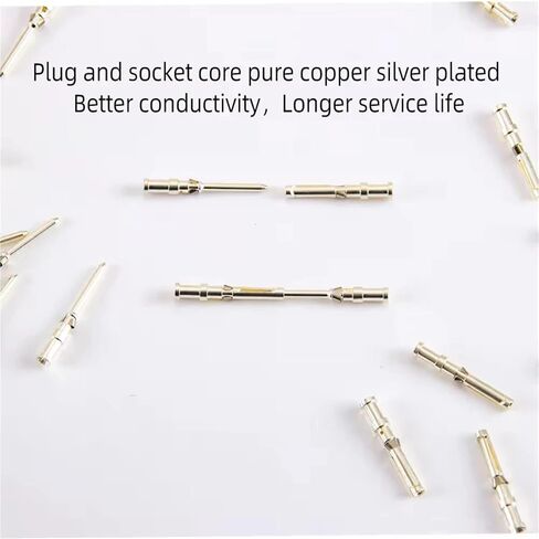 Heavy Duty Connector HD Female Male Industrial Waterproof Connector 15-128P Copper Core for Machines and Equipment(Top Out Type,1SET_80P) in Saudi Arabia