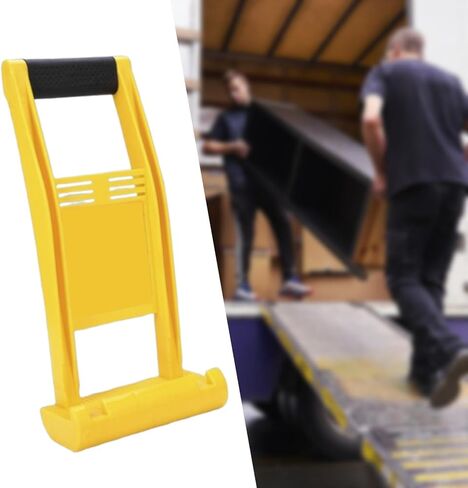 Plywood Wood Panel Carrier Gripper - Nonslip Wear Resistant Hand Grip Panel Loader Lifting Tool for Plywood Drywall Sheets, Yellow in Saudi Arabia