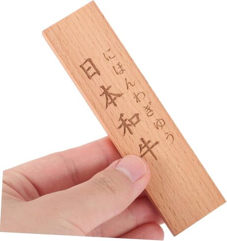 Sosoport Japanese Food Name Tag Decor Serving Plate Decoration for Sushi Sashimi and Bbq Eye Catching Kitchen Label for Japanese Restaurant and in Saudi Arabia