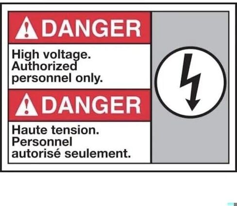 BILINGUAL ANSI DANGER SAFETY SIGN HIGH, Mfr: MAFC173VP-A in Saudi Arabia