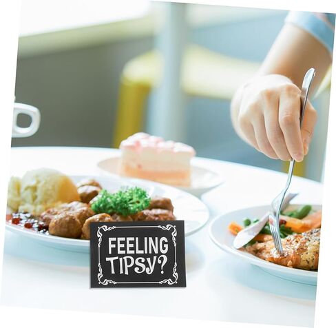 OSALADI 10Pcs Feeling Tipsy Stickers for Restaurant and Bar Decorative Labels for Seamless Communication with Customers and Material Easy to Read in Kuwait