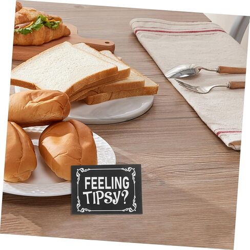 OSALADI 10Pcs Feeling Tipsy Stickers for Restaurant and Bar Decorative Labels for Seamless Communication with Customers and Material Easy to Read in Kuwait