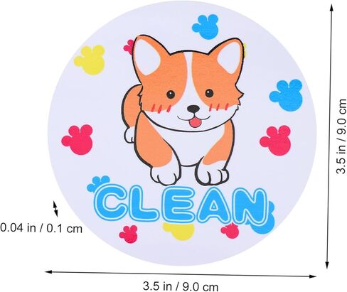 Dishwasher Clean Dirty Magnet Sticker Double-Sided Magnetic Indicator for Kitchen Sturdy and Easy to Use Cleaning Sign for Home Appliances in Saudi Arabia
