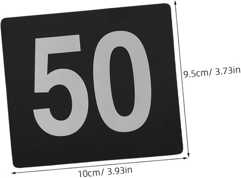50Pcs Table Number Cards Elegant Double Sided Signs for Weddings Restaurants and Events Seating Cards for Enhanced Service Efficiency Versatile Use in Saudi Arabia