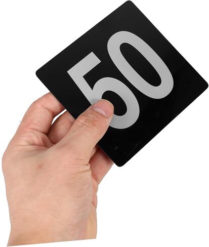 50Pcs Table Number Cards Elegant Double Sided Signs for Weddings Restaurants and Events Seating Cards for Enhanced Service Efficiency Versatile Use in Saudi Arabia