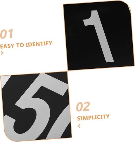 50Pcs Table Number Cards Elegant Double Sided Signs for Weddings Restaurants and Events Seating Cards for Enhanced Service Efficiency Versatile Use in Saudi Arabia