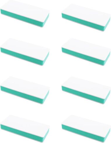 8 قطع إسفنجة تلميع مزدوجة الجوانب مجموعة 6000 حبيبة متعددة الأغراض كتل صنفرة إسفنجية يدوية لحزام الساعة تلميع تنظيف السيارات 3.5 × 1.6 × 0.5 بوصة in Kuwait