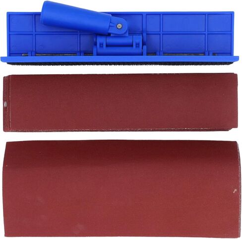 أداة صنفرة زاوية الحوائط الجافة الدوارة بزاوية 360 درجة - حامل ورق الصنفرة ذاتي اللصق لتنعيم أداة تشطيب المعجون الاحترافية مع قبضة مريحة in Kuwait