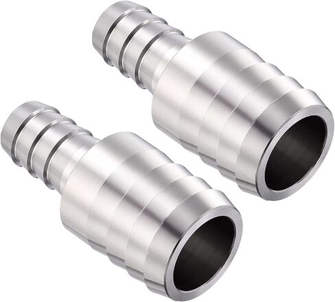 Pack of 2, 304 Stainless Steel Hose Barbs Fittings 1 1/2" Hose Barbs to 3/4" Fittings, Stainless Steel Hex Bars for Home Machines, Massage Bathtubs, and Irrigation Systems in Kuwait