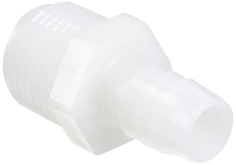 Parker Hannifin 325HB-8-8N-pk5 Par-Barb تركيب موصل ذكر، نايلون، 1/2 بوصة خرطوم بار × 1/2 بوصة ذكر NPT، أبيض (عبوة من 5) in Kuwait