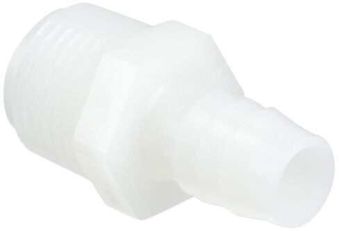 Parker Hannifin 325HB-8-8N-pk5 Par-Barb تركيب موصل ذكر، نايلون، 1/2 بوصة خرطوم بار × 1/2 بوصة ذكر NPT، أبيض (عبوة من 5) in Saudi Arabia