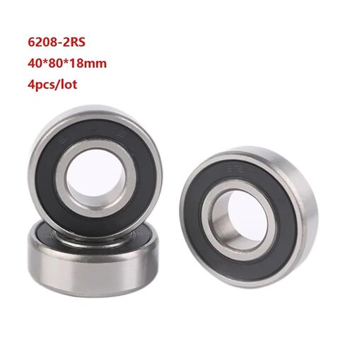 4pcs/lot 6208RS 6208-2RS 6208 2RS 40 * 80 * 18mm Deep Groove Ball Bearing 40x80x18mm in Saudi Arabia
