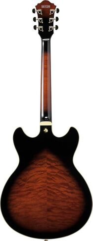 Ibanez AS93QMSP Artcore Expressionist 6-String Right-Handed Electric Guitar with Quilted Maple Body and Macassar Ebony Fingerboard (Dark Brown Sunburst) in Saudi Arabia