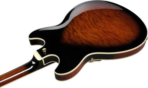 Ibanez AS93QMSP Artcore Expressionist 6-String Right-Handed Electric Guitar with Quilted Maple Body and Macassar Ebony Fingerboard (Dark Brown Sunburst) in Saudi Arabia